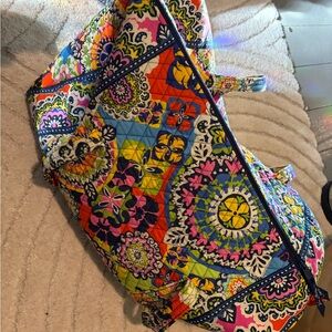 Vera Bradley Colorful Floral Quilted Travel Bag